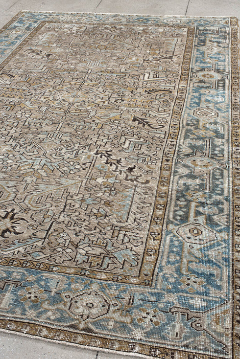 Antique Heriz Area Rug (7' x 10')